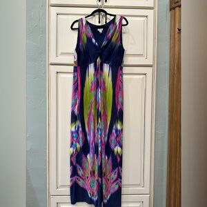 Chico's Maxi Dress in Elegant Black with Flowing Silhouette